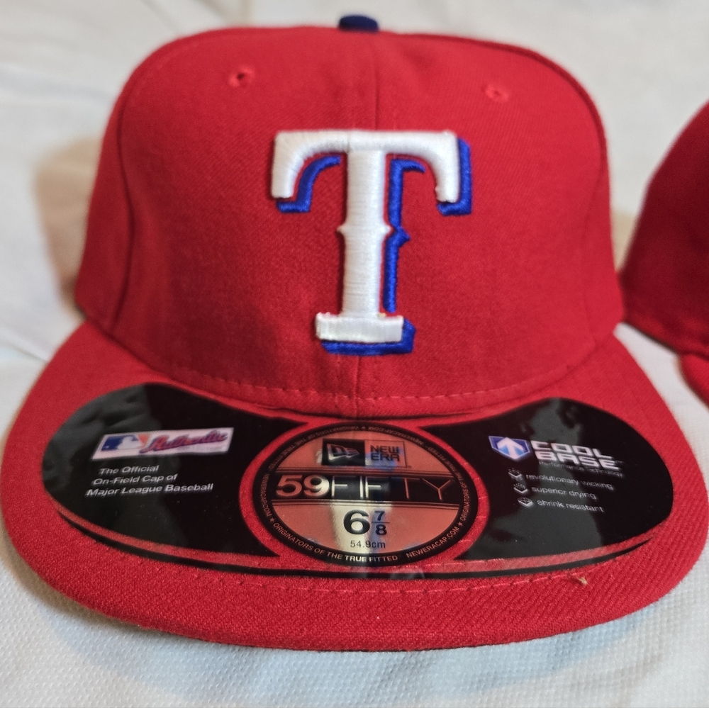 NWT Texas Rangers New Era Red Authentic On-Field 59FIFTY Fitted Hat ALL SIZES